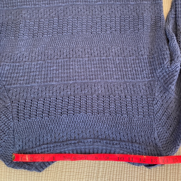 LL Bean 3/4 length sleeve, cotton sweater, size M - Picture 5 of 6